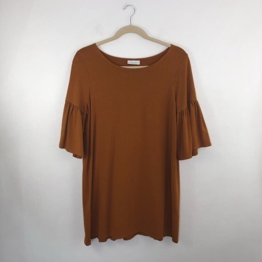 Bryn Walker Rivera Bell Sleeve Tunic Fleece Dress Size Small